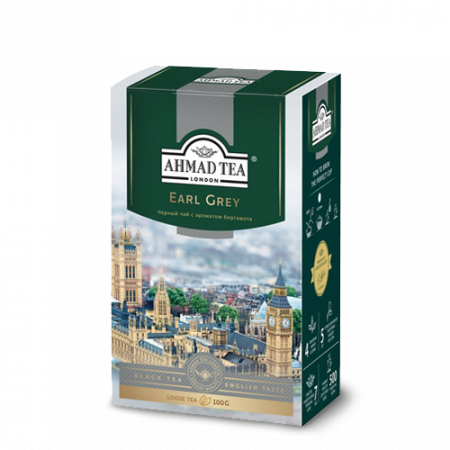 Ahmad Tea Earl Grey սև թեյ 100գ  