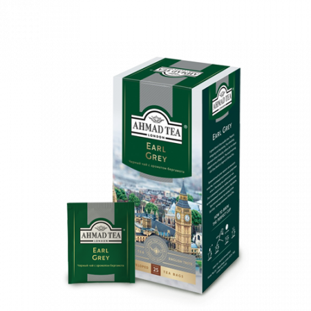 Ahmad Tea Earl Grey սև թեյ ծրարիկով