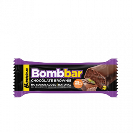 Bombbar Protein 25% շոկոլադե բրաունի բատոն 40գ