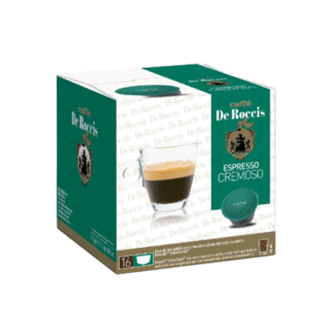 De Roccis Espresso Cremoso պարկուճային սուրճ 16 հատ
