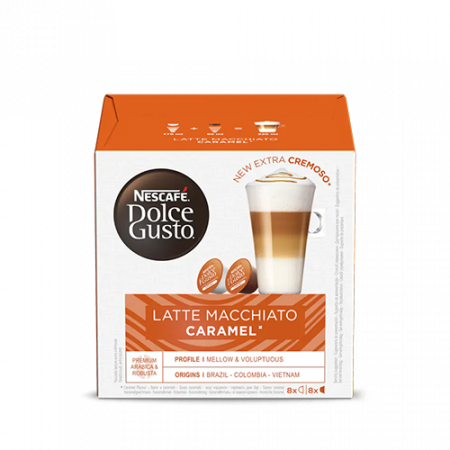 Dolce Gusto Latte macchiato caramel պարկուճային սուրճ
