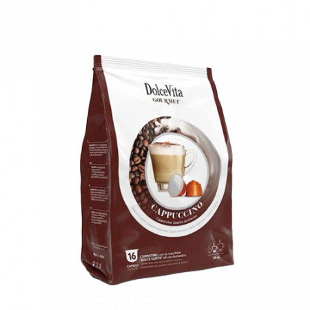Dolce Vita Cappuccino պարկուճային սուրճ 16հատ
