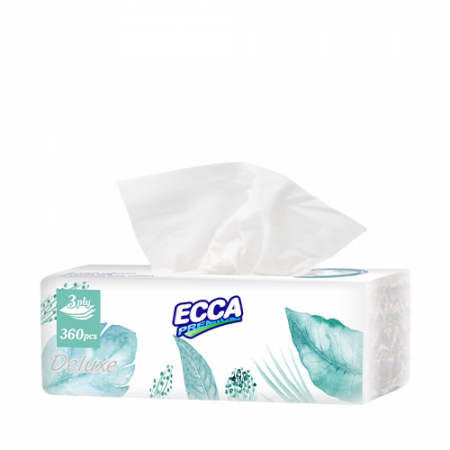 Ecca Deluxe եռաշերտ անձեռոցիկ 120 հատ