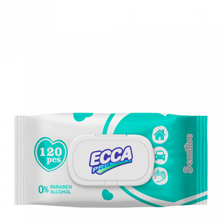 Ecca Premium թաց անձեռոցիկ 120 հատ