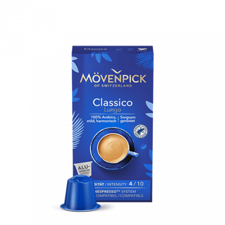 Movenpick classico lungo պարկուճային սուրճ 10 հատ