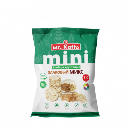 Mr. Katto mini Հացահատիկային միքս հացիկներ 70գր