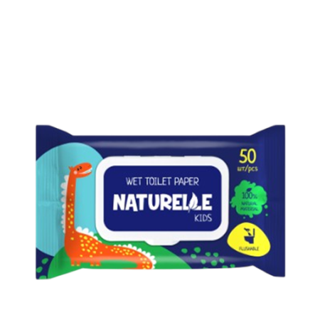 Naturelle մանկական թաց զուգարանի թուղթ 50 հատ 