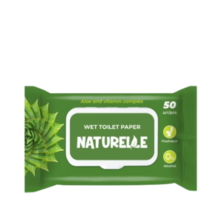 Naturelle թաց զուգարանի թուղթ 50 հատ 