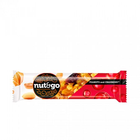 Nut&Go գետնանուշով և լոռամրգով սալիկ 42գ