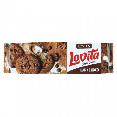 Roshen Lovita Dark Choco թխվածքաբլիթ 150գ