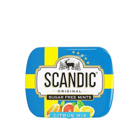 Scandic Citrus Mix կոնֆետներ առանց շաքար 14գ 