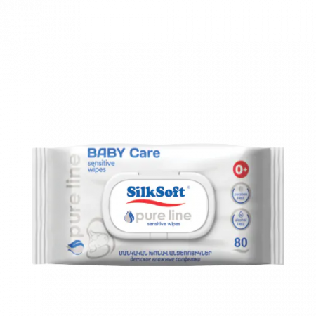 Silk Soft Pure Line մանկական թաց անձեռոցիկ 80 հատ 