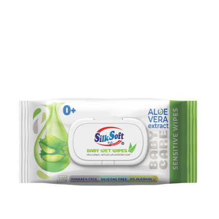 Silk Soft Aloe Vera թաց անձեռոցիկ 100 հատ 
