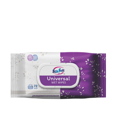 Silk Soft ունիվերսալ թաց անձեռոցիկ 72 հատ 