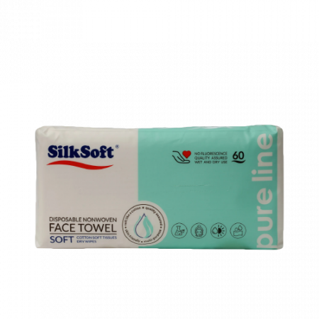 Silk soft մեկանգամյա օգտագործման լաթ 60 հատ