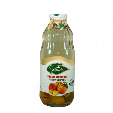 Sipan դեղձի կոմպոտ 1լ