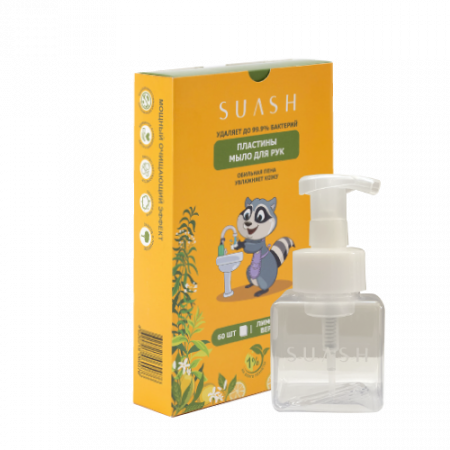 Suash կիտրոնի ձեռքի էկո օճառ թերթիկներ 60 հատ + ՆՎԵՐ