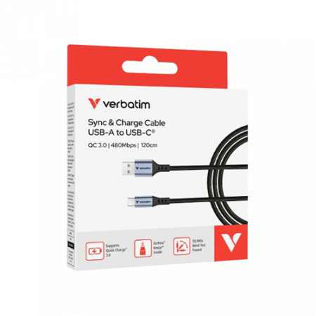 Verbatim USB A to USB C մալուխ 1.2 մ 