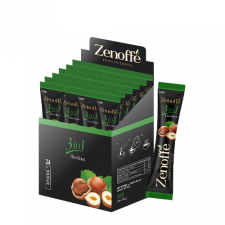 Zenoffe 3in1 Hazelnut Cappuccino լուծվող սուրճ 24 հատ