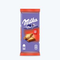 Milka Lu шоколадная плитка с крекером 87г
