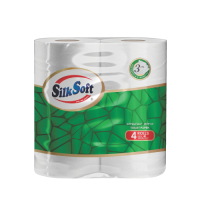 Silk Soft трехслойная туалетная бумага 4 шт
