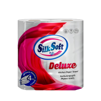 Silk Soft deluxe четырехслойные кухонные бумажные полотенца 2 шт.